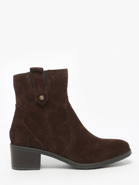Enkellaarsjes Met Hak Uit Leder Tt. bagatt Bruin women 14006100